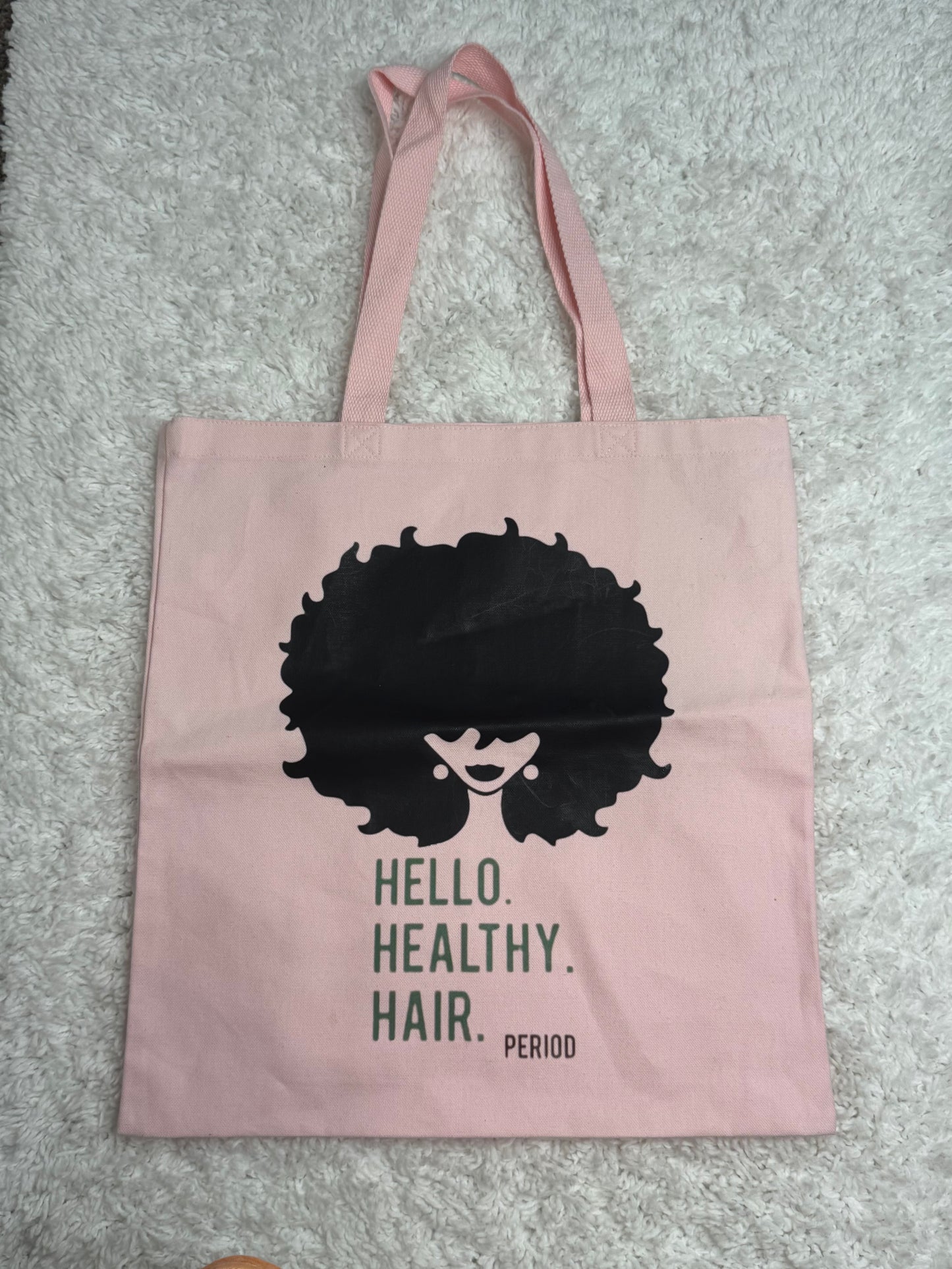 Hello Healthy Hair Tote Bag
